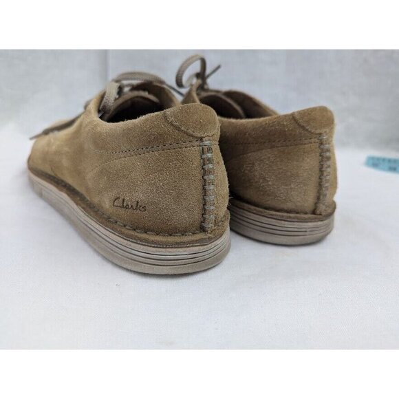 Clarks Men's size 12 Coal London Oxfords tan suede, office, business casual - Picture 5 of 9